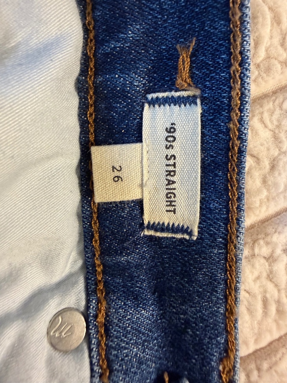 MWOT Madewell 90s Straight Jean